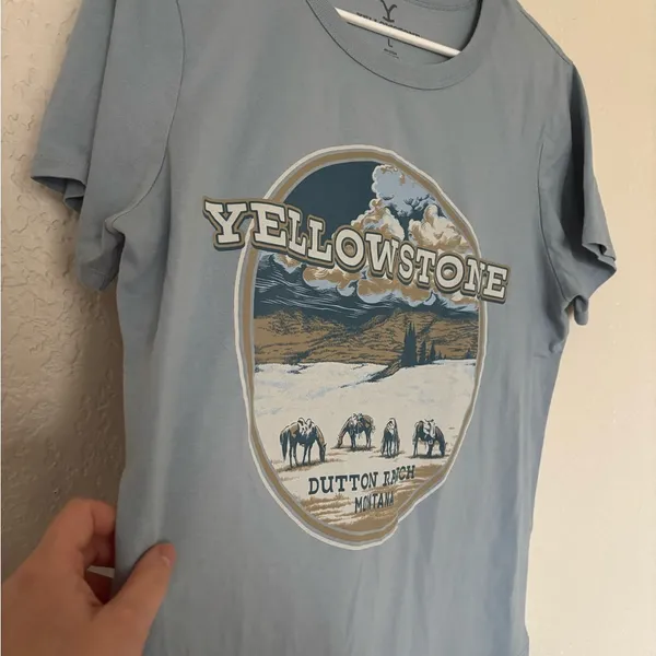 Yellowstone Dutton Ranch Montana Graphic T-Shirt - Image 3