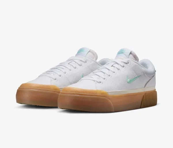 👟 Nike Court Legacy Lift Platform Sneakers ✨ (Women's US 10 / White & Mint 🍃 / FZ2606-102) - Image 8