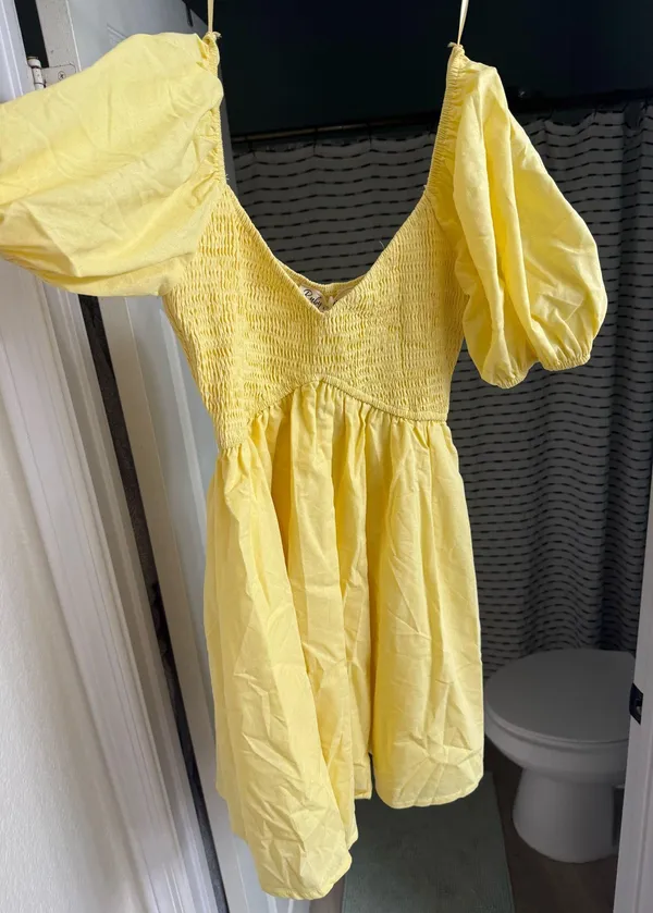 Summer Dress Billy J Yellow - Image 2