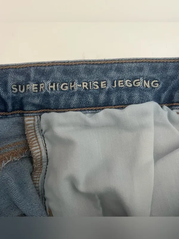 American Eagle Super Hi Rise Jeggings Size 10 - Image 5