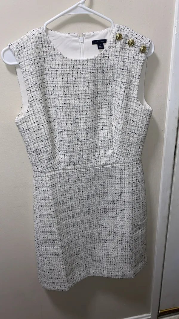 Ann Taylor Tweed Sheath Dress size 4 WORN ONCE - Image 2