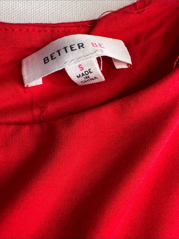 Better Be Red Sleeveless Kids One-Piece Bodysuit - Image 2