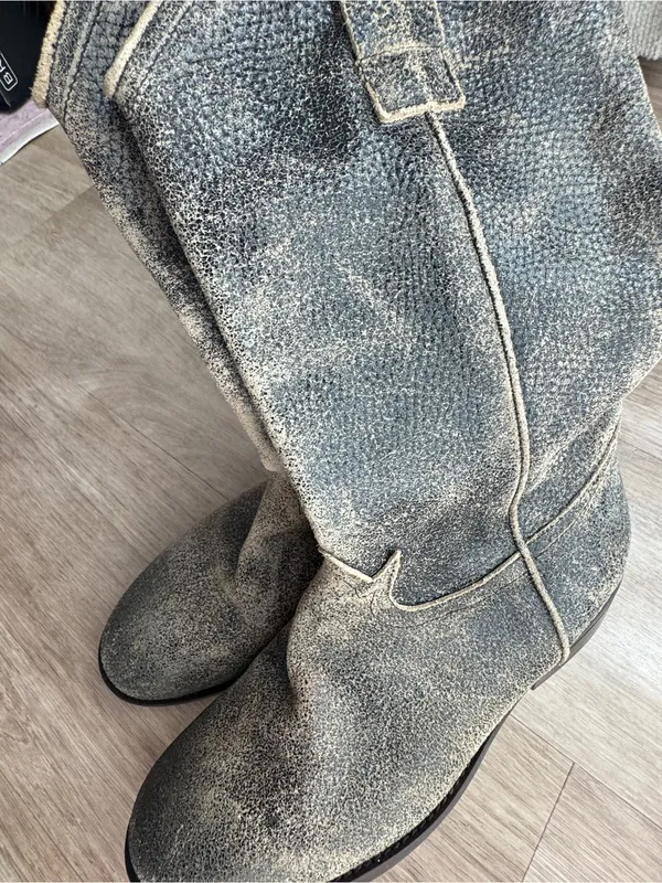 Free People Pepper Pull-On Boots Desert Sz 37 - Image 4