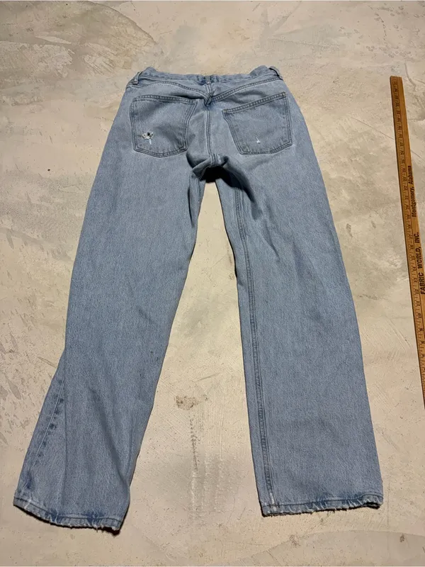 Agolde 90sLight Wash Straight Leg Jeans NEEDS REPAIR 27 - Image 13