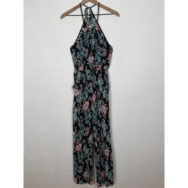 Free People Fresh Fields Floral Pleated Jumpsuit Size Large NWOT - Image 3