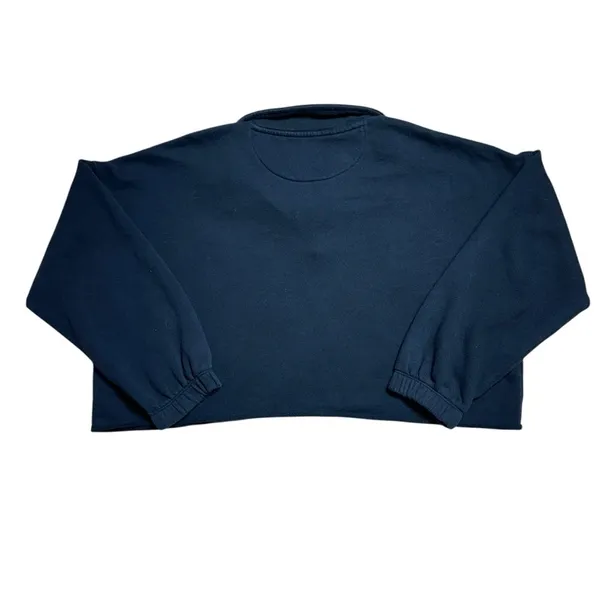 Aerie Black Cotton Blend Cropped Pullover Womens US M - Image 8