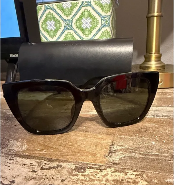 Yves Saint Laurent Tortoise Cat Sunglasses - Image 2