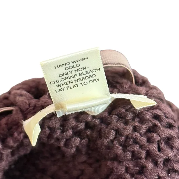 Brown Crochet Knit Shrug‎ Bolero Open Cardigan Size XS Indie Layering BOHO - Image 5