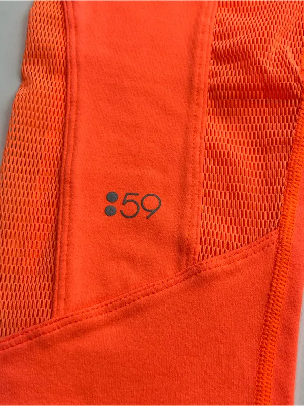 Splits59 Bright Coral Orange‎ Active Cropped Leggings Womens Size Small Athletic - Image 3