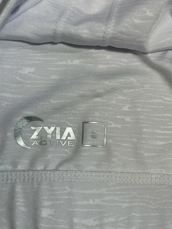 ZYIA White Racerback Mesh-Back‎ Sports Bra - Image 3