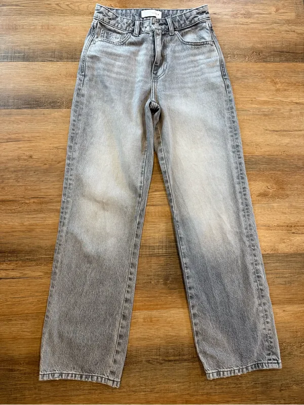 Zara Gray High-Rise Wide-Leg Jeans women’s 4 - Image 6