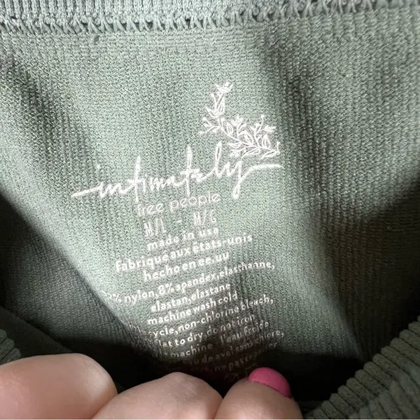 Free People‎ Intimately Green High Rise Seamless Bike Shorts - Image 3
