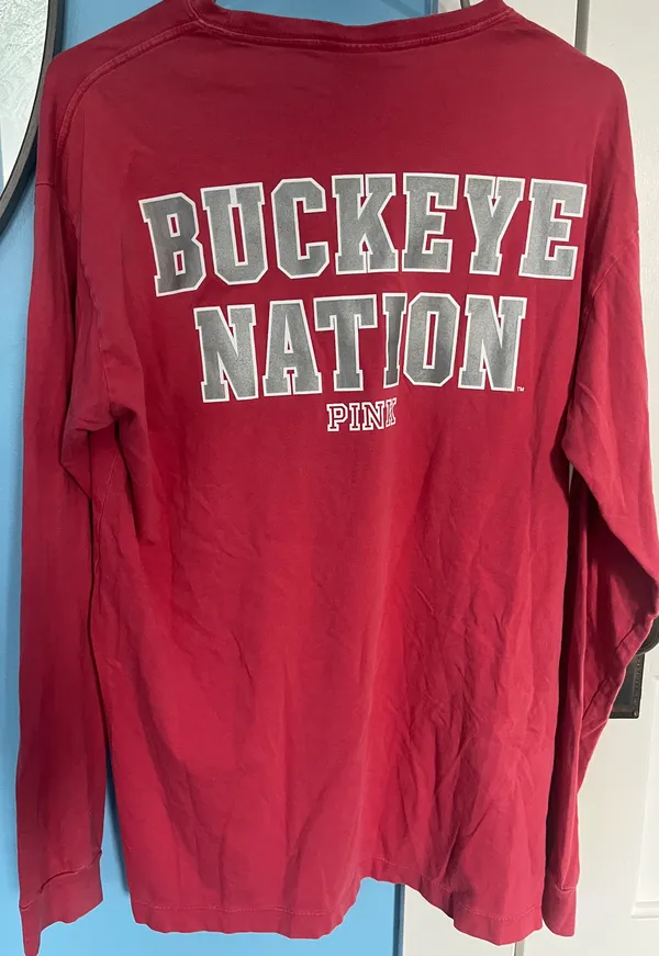 PINK - Victoria's Secret Long Sleeve Ohio State Tee - Image 3