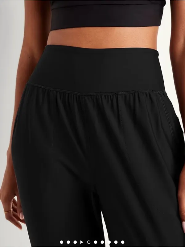 Old Navy High Rise PowerSoft Full-Length Front Pocket Active Jogger Go-Dry M - Image 4