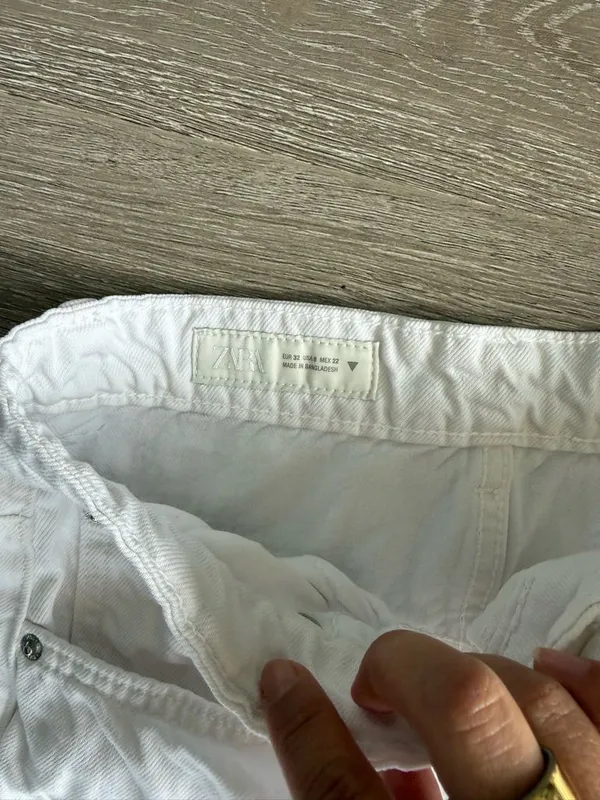Zara White Wide-Leg / Barrel Women’s Jeans - Image 3
