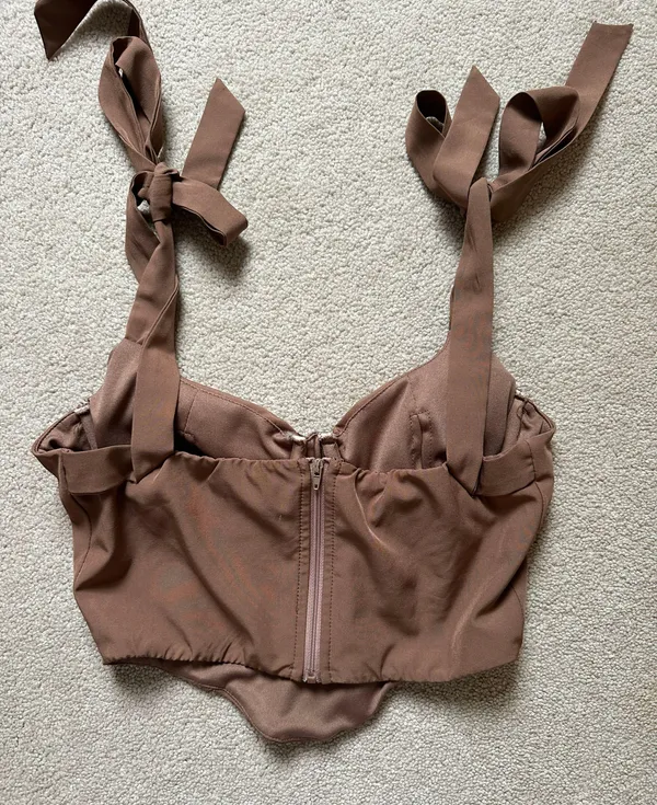 Brown Corset Top Size XS - Image 4