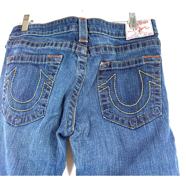 True Religion Women's Bobby Long Flare Jeans Size 31 x 34 - Image 3