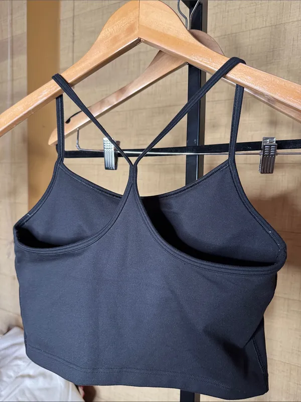 OFFLINE by Aerie The Hugger Longline Racerback Sports Bra Black Size Small - Image 8