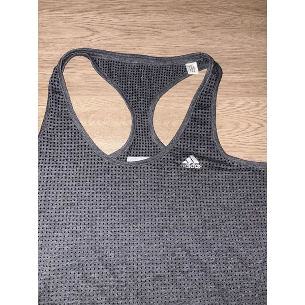 Adidas Women's Grey Racerback Size Medium - Image 4
