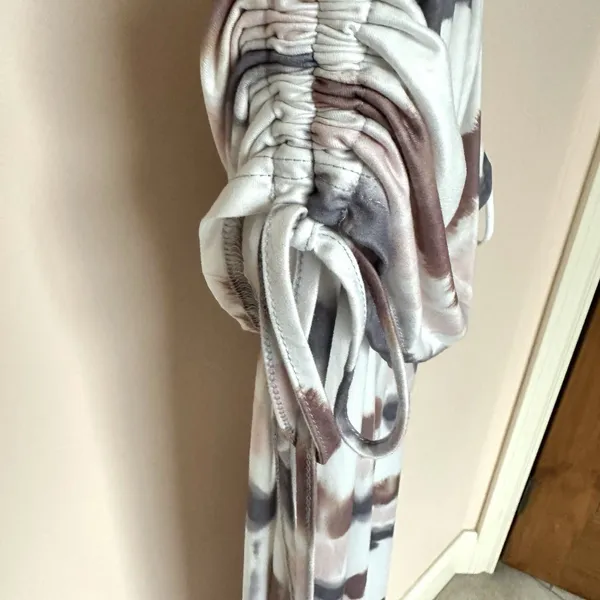 Wide Leg Pants W/Skirt Women’s XL Tie Dye Side Cinch Resort Vaca Ready Boho - Image 4