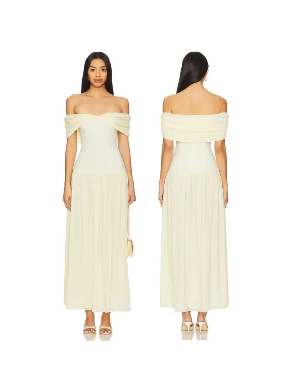 Lovers and Friends Blake Maxi Dress in Butter Yellow - Image 2
