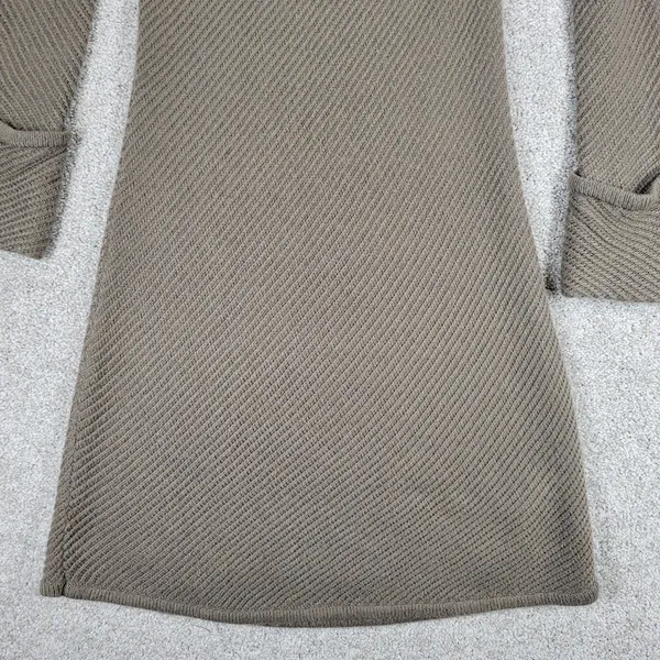 Design History Sweater Dress Womens L Brown Rib Angle Knit Pull On Midi Casual - Image 5