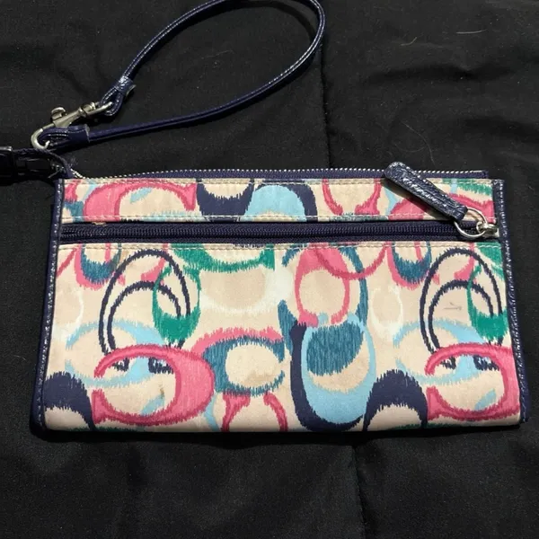 Coach Vibrant Patterned Wristlet - Image 2