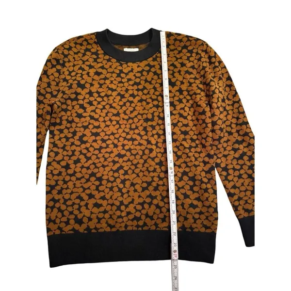 Daily Ritual Ultra-Soft Jacquard Crewneck Pullover Sweater Brown & Black‎ - Image 4