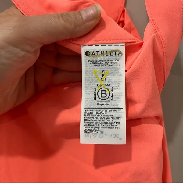 New Athleta Arrival Tank Sunset Glow Size Small Camisole Arrival Coral‎ Orange - Image 7