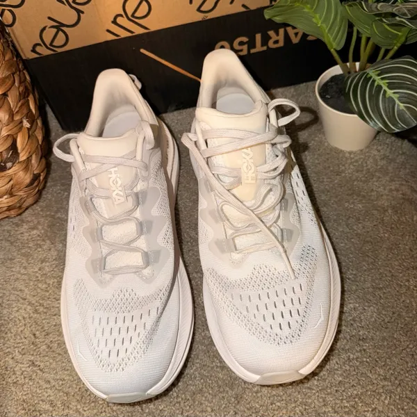 Hoka Light Gray Athletic Shoes - Image 7