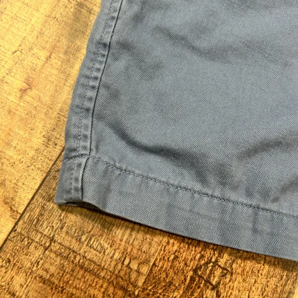 Orvis Small Blue Cotton Lyocell Drawstring Elastic Waist Cargo Shorts Small - Image 2
