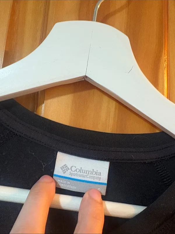 Columbia Size Small Black Long-Sleeve Shirt - Image 3