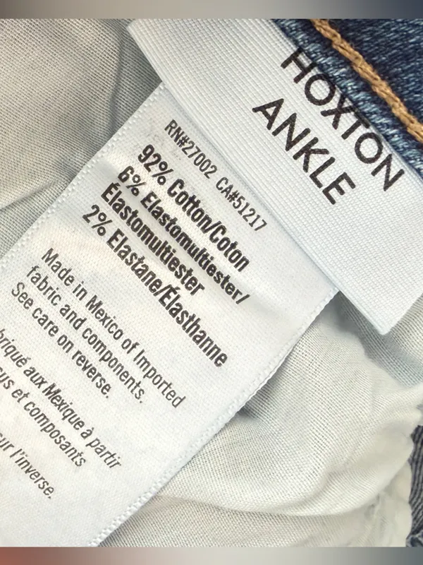 PAIGE Medium Blue Cropped Ankle Jeans, Size 32 - Image 7