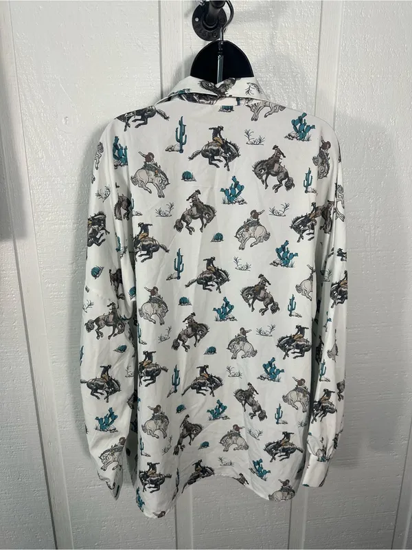Nylon Apparel Women’s Western Top Size Large EUC - Image 7