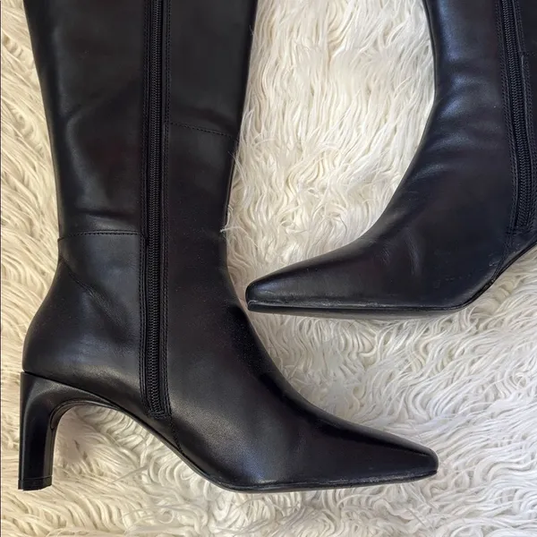 Vagabond Vendela Black Leather Tall Boots - Image 4
