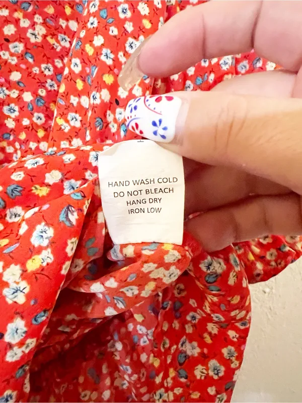 Sienna Sky Bright Orange Floral Smocked Peplum Short Sleeve Blouse - Image 7