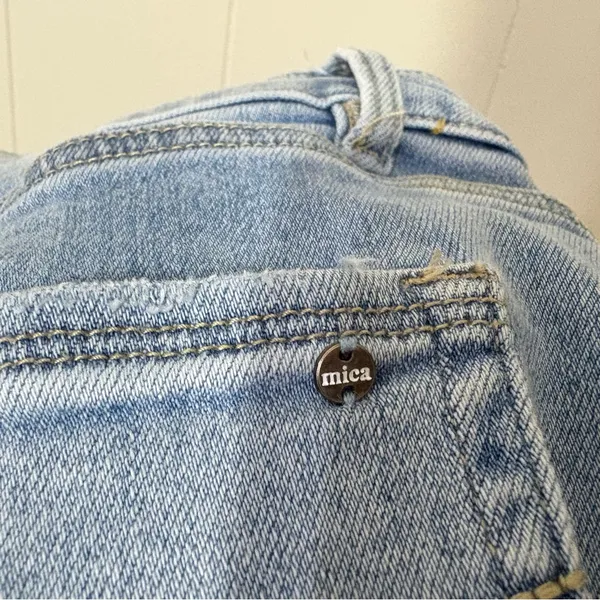Mica Los Angeles Super High Rise Straight Leg Jeans Size 31 Loose Fit - Image 12