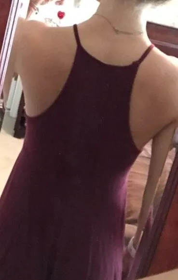 American Eagle Maroon Mini Dress - Image 2