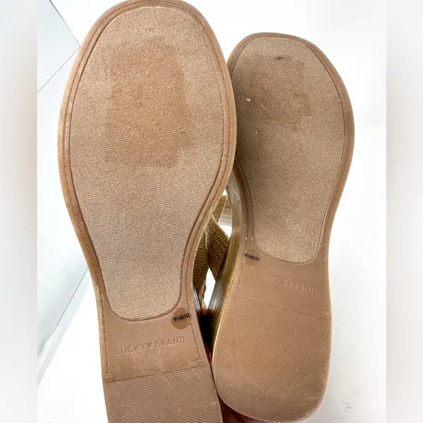 NEW Lucky Brand Delukah Ankle Strap Wedge Slingback Sandals, Size 9.5, MSRP $99 - Image 10