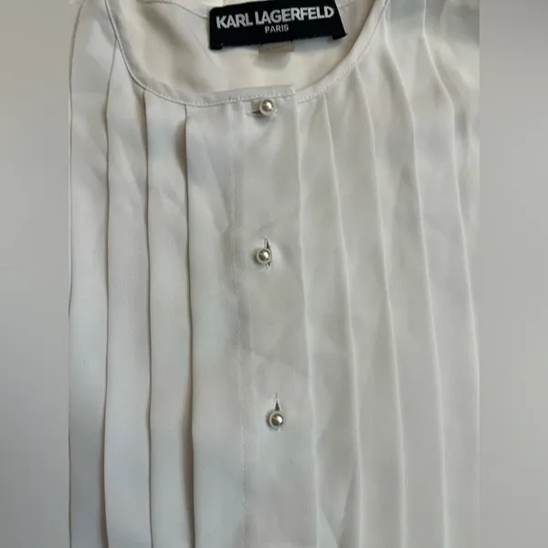 Karl Lagerfeld sleeveless blouse NWOT - Image 4