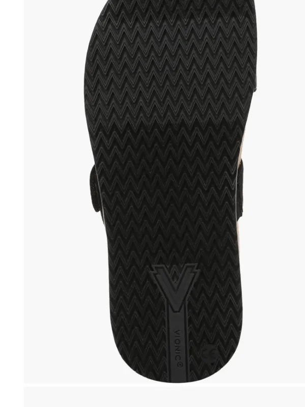 NEW $125 Vionic Elaine Slide Sandal 6.5 M, BLACK Slip On Comfort - Image 8