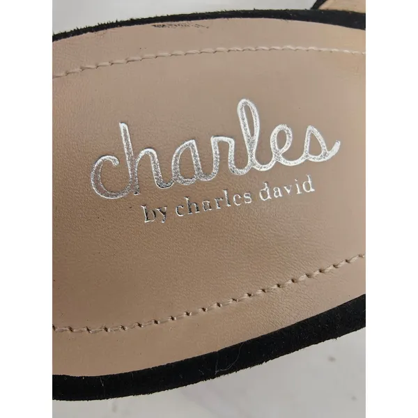 Womens Charles by Charles David Wedge Sandals Black Size 9.5 - Image 4