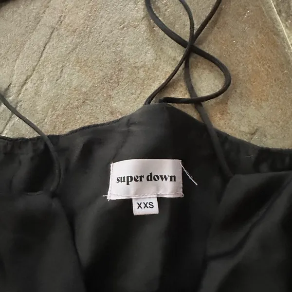 NWT SUPERDOWN Black Strapless Dress XXS - Image 2