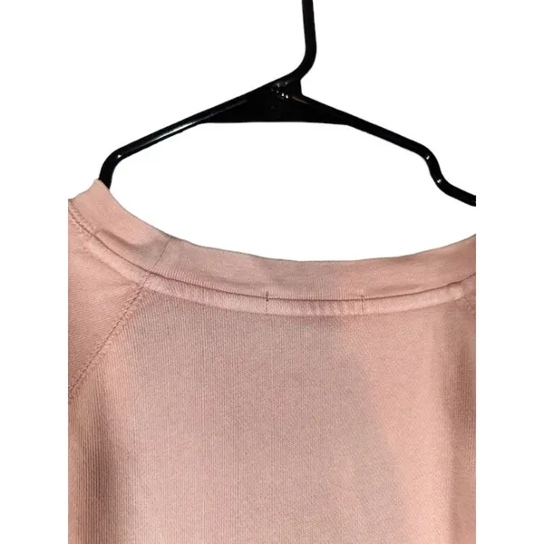 J. Crew Pink Long Sleeve Crew Neck Pullover Sweatshirt Women Sz M - Image 9