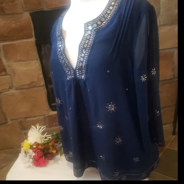 Victoria's Secret 2014 beaded bohemian tunic rare beaded Tunic - Image 10