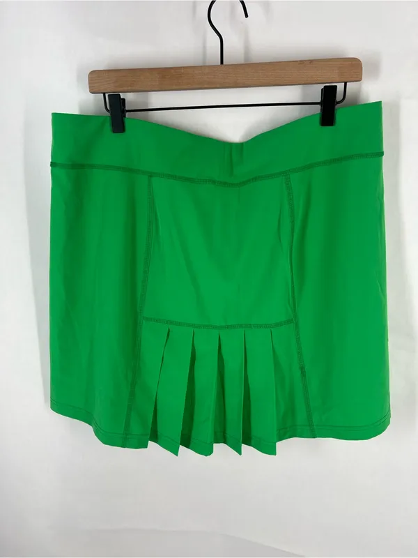 Jofit Dash Skort Green Pleated Golf Tennis Skirt XL - Image 7