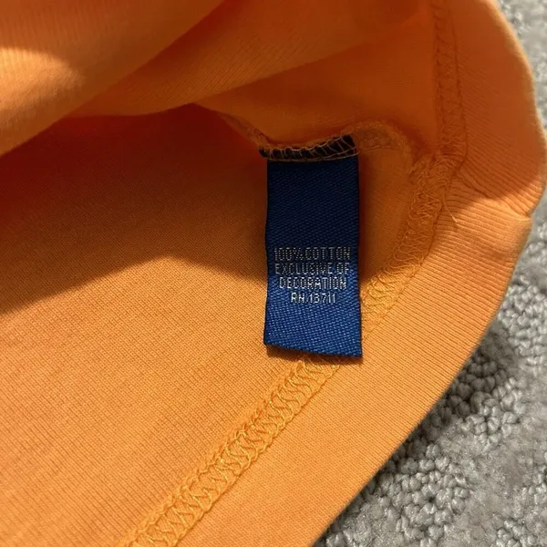 Y2K Retro Karen Scott Sport Womens Tank Top Shirt Size Medium M Orange‎ Lace - Image 6