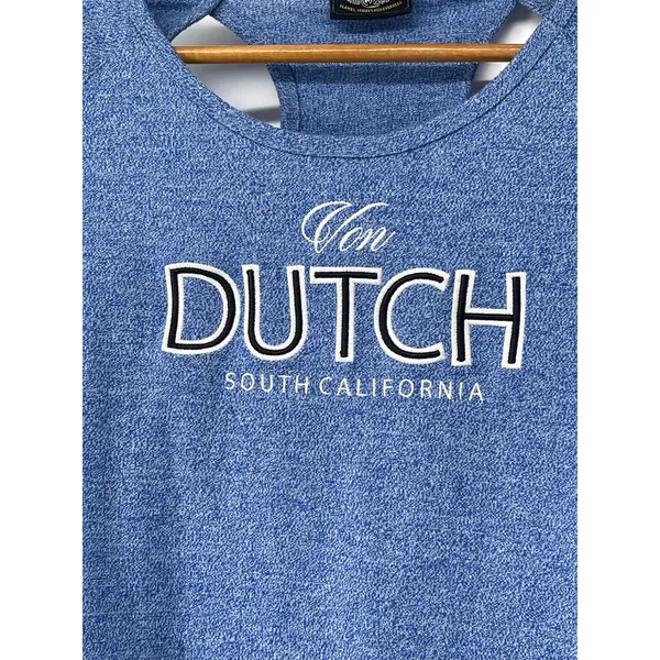 Von Dutch Southern‎ California Blue Razorback Long Sleeve Women’s Size M - Image 3