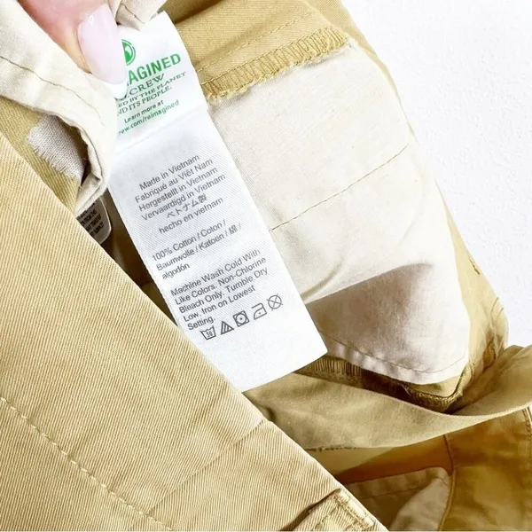 J.Crew Sailor Heritage‎ Relaxed Fit Pants Women's Size 25 Tan Coastal Chic - Image 6