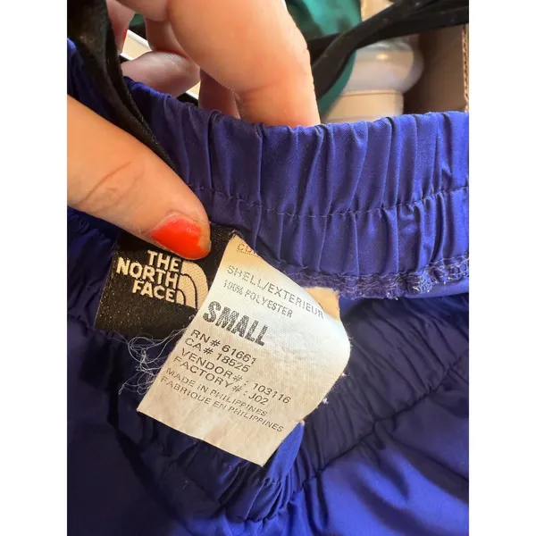 The North Face Womens Purple Windbreaker Track Pants Joggers Sm Cobalt‎ Zip Cuff - Image 4